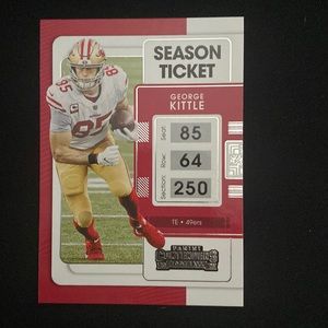 George Kittle - 2021 panini contenders football #89